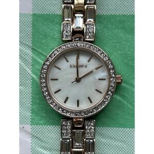 Elgin MOP Dial Rose Gold Tone Women’s Quartz Watch